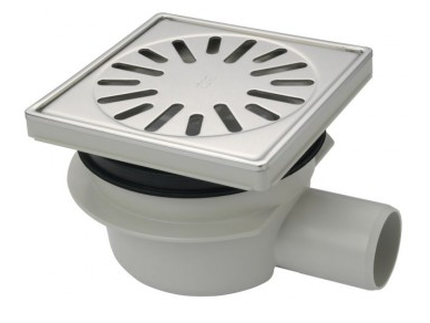 Afvoerputten abs-RVS verticaal en horizontaal stelbaar