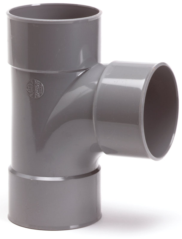 PVC hulpstukken lijm grijs