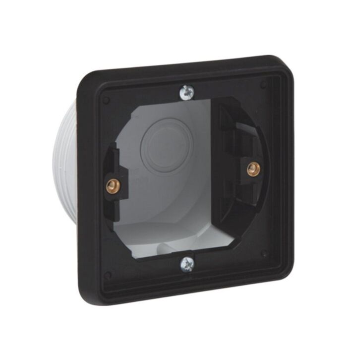 Niko new hydro zwarte spuitwaterdichte inbouwkader 1-voudig