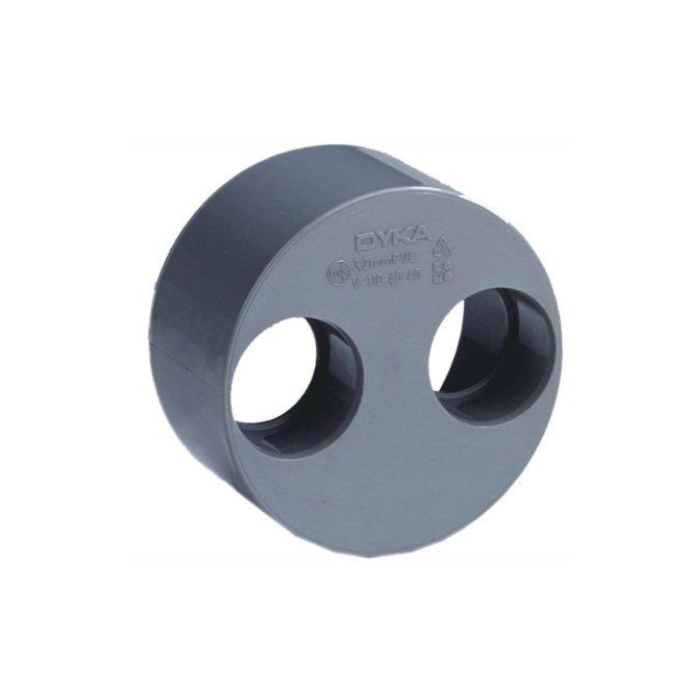 PVC Dubbele verloopring