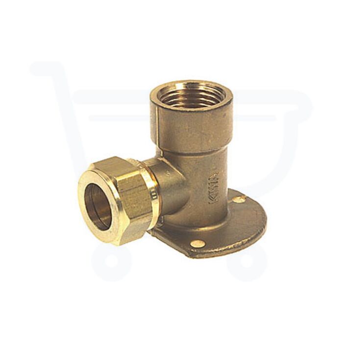 Bonfix messing muurplaat knel 12 mm x 1/2" binnendraad