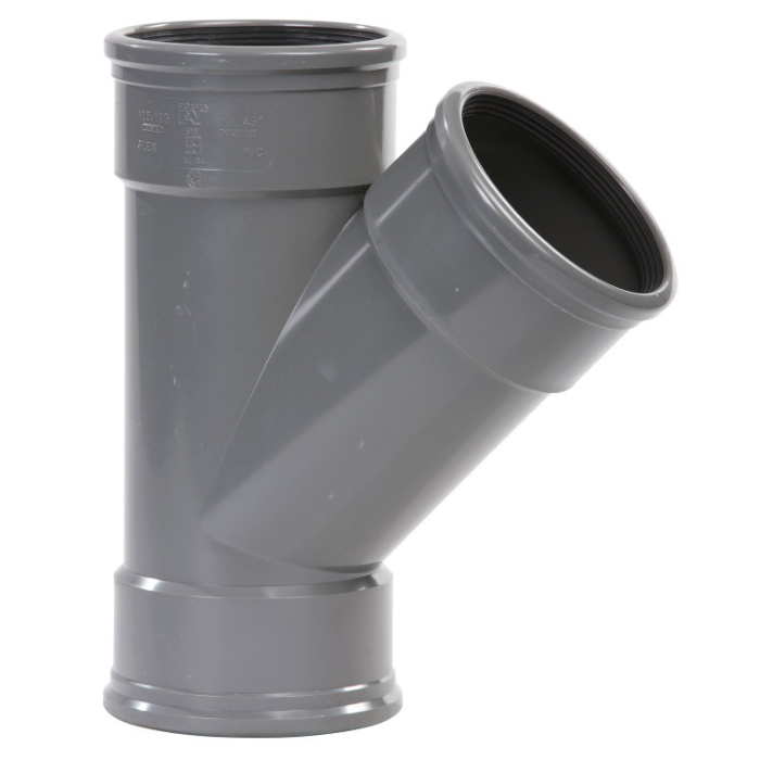 PVC-T-stuk-3x-manchet-45