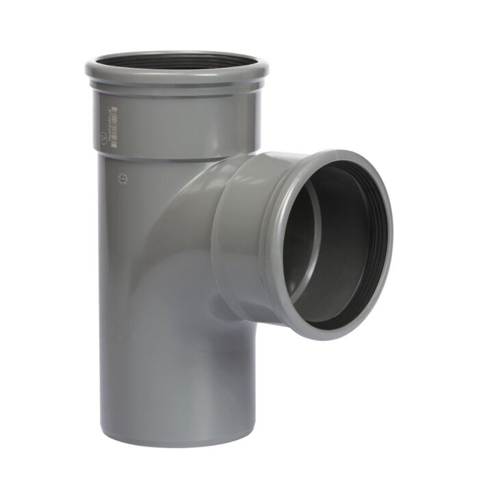 PVC T-STUK 2 x Manchet / Spie 110mm 90°