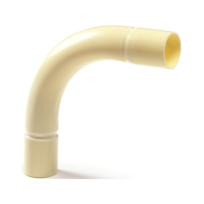 PVC electra bocht 90° 16mm creme