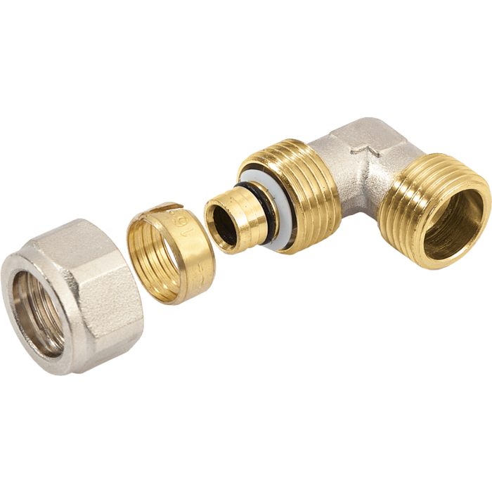 Bonfix alu-knel kniekoppeling alu-knel x buitendraad