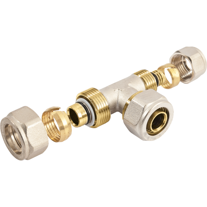 Bonfix alu-knel T-stuk koppeling verlopend 3 x alu-knel