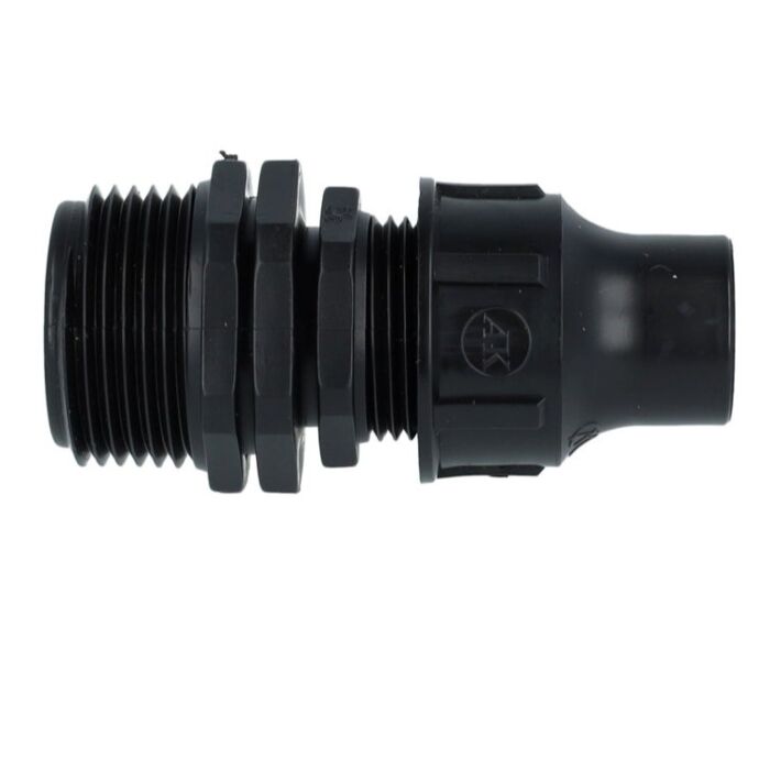 Druppelslang koppeling buitendraad 16 x 1/2