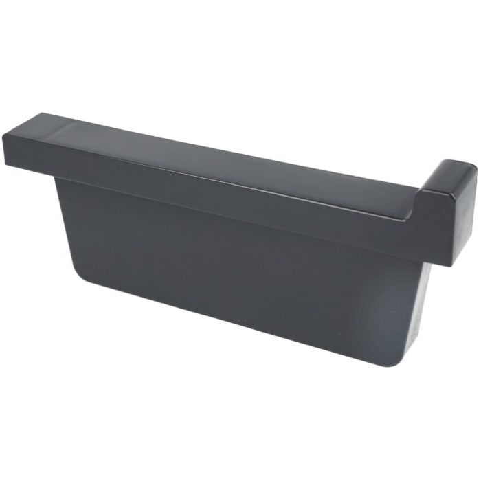 PP eindstuk rechts voor bakgoot antraciet 170mm