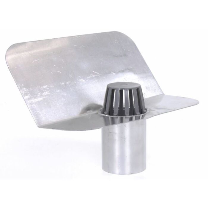 Aluminium-kiezelbak-45-graden-uitloop-bladvanger-80-mm