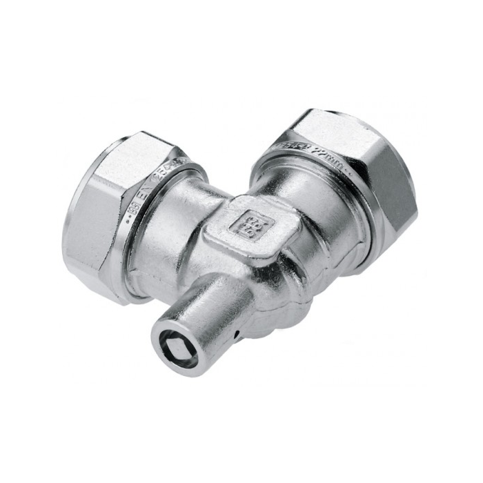 Bonfix messing knie met ontluchter vertind 2 x knel 15 mm