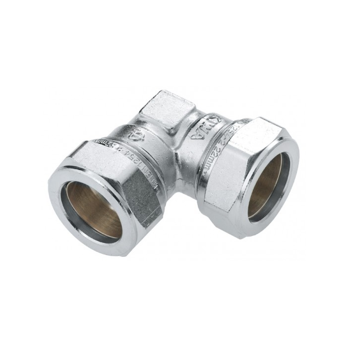 Bonfix messing knie vertind 2 x knel 28 mm