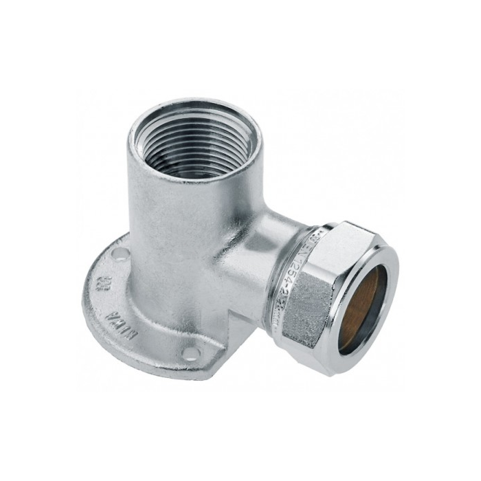 Bonfix messing muurplaat vertind knel 22 mm x binnendraad 3/4"