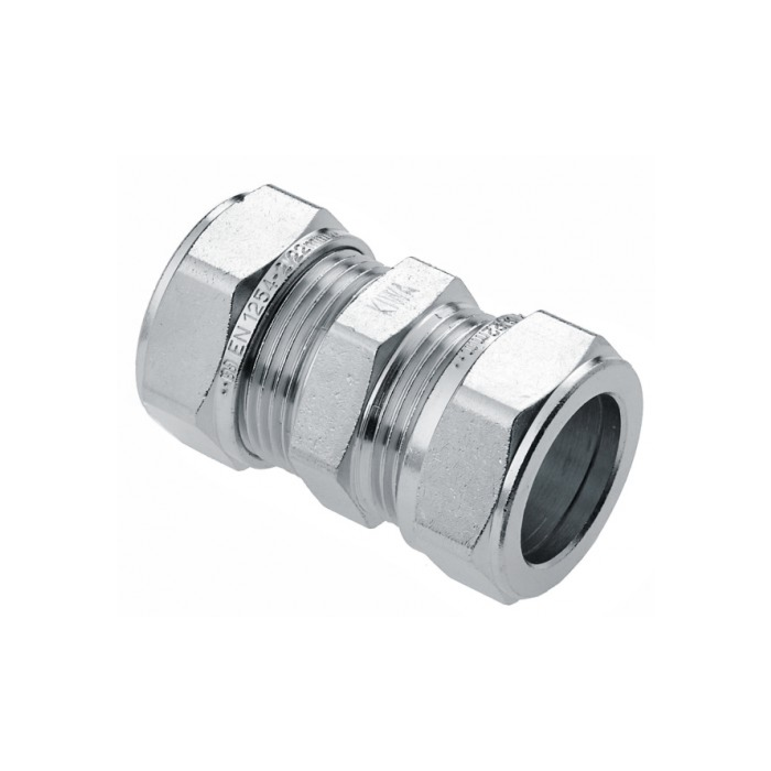 Bonfix messing koppeling vertind 2 x knel 12 mm