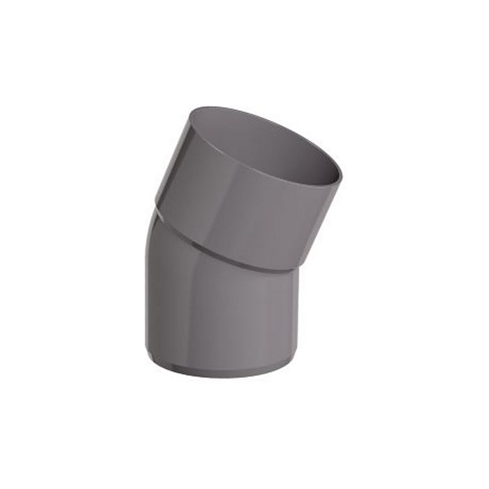 PVC BOCHT HWA M/SPIE 100mm grijs 22°