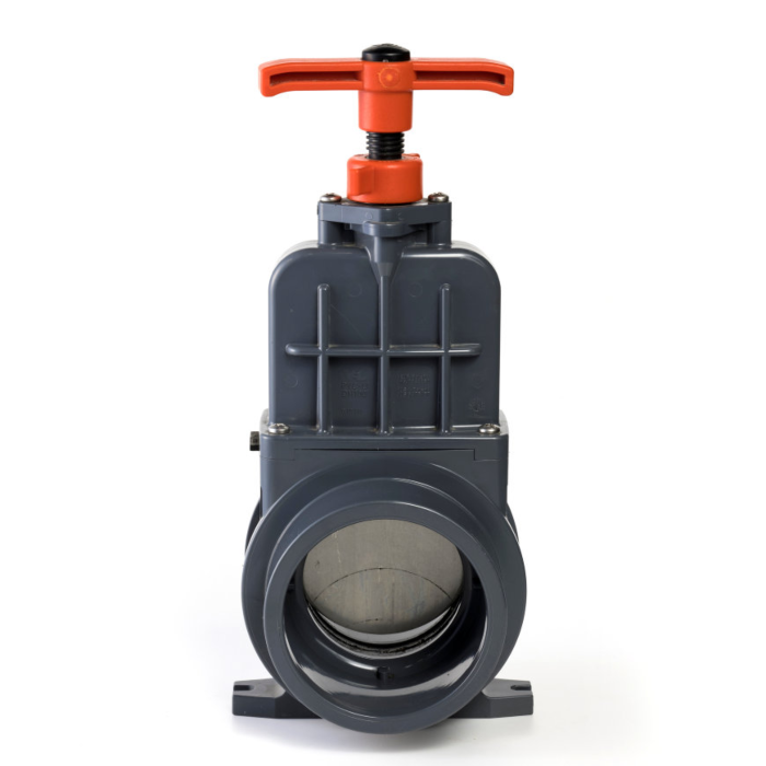 VDL PVC schuifafsluiter 125 mm rvs schuif 0,5 bar