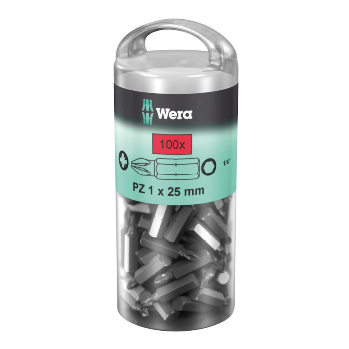 Wera 5072444001 Pozidrive bit 1/4" PZ2 x 25mm (100st)