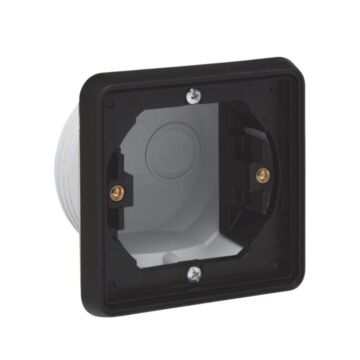 Niko new hydro zwarte spuitwaterdichte inbouwkader 1-voudig