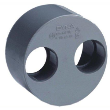 PVC Dubbele verloopring