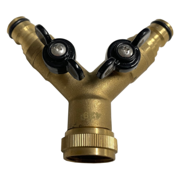 Messing 2-weg ventiel met snelkoppelingen.png