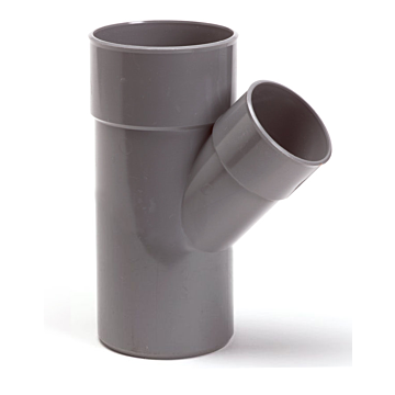PVC verloop T-stuk 45 graden