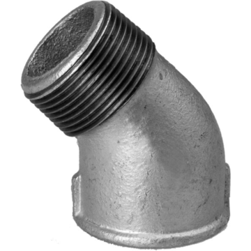 Galva knie 45° binnen x buitendraad