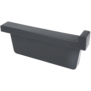 PP eindstuk rechts voor bakgoot antraciet (rechterkant schuin)