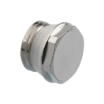 Bonfix vernikkelde radiatorstop met trapexoïdale ring