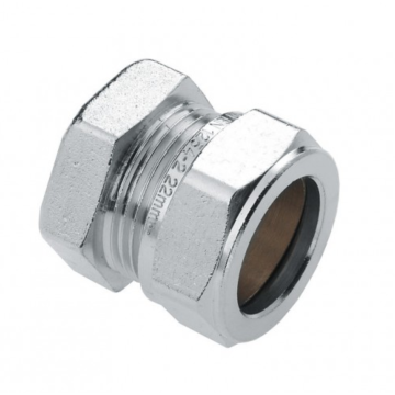 Bonfix messing eindkap 1 x knel vernikkeld