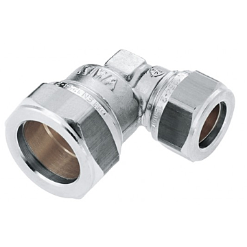 Bonfix messing verloopknie 2 x knel vernikkeld