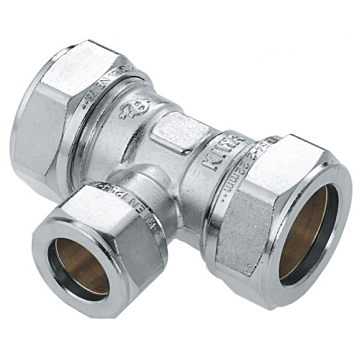 Bonfix verloop t-stuk 3 x knel 90° vernikkeld