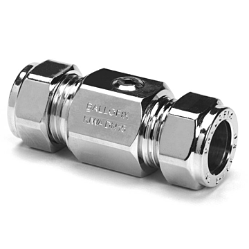 Verchroomde kogelafsluiter 2x knel