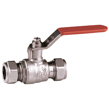 CV kogelkraan verchroomd 2 x knel met rechte hendel