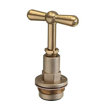 messing bovendeel stopkraan