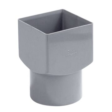 PVC HWA verloopstuk vierkant