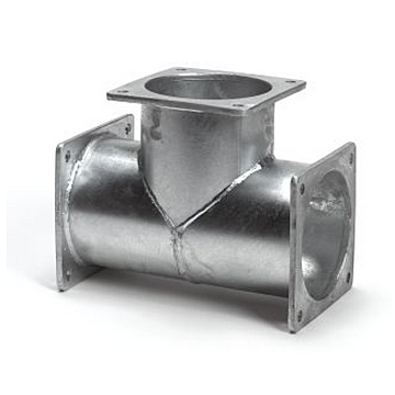 t-stuk-3x-vierkantflens