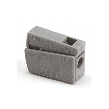 Wago kroonklem met klemveer